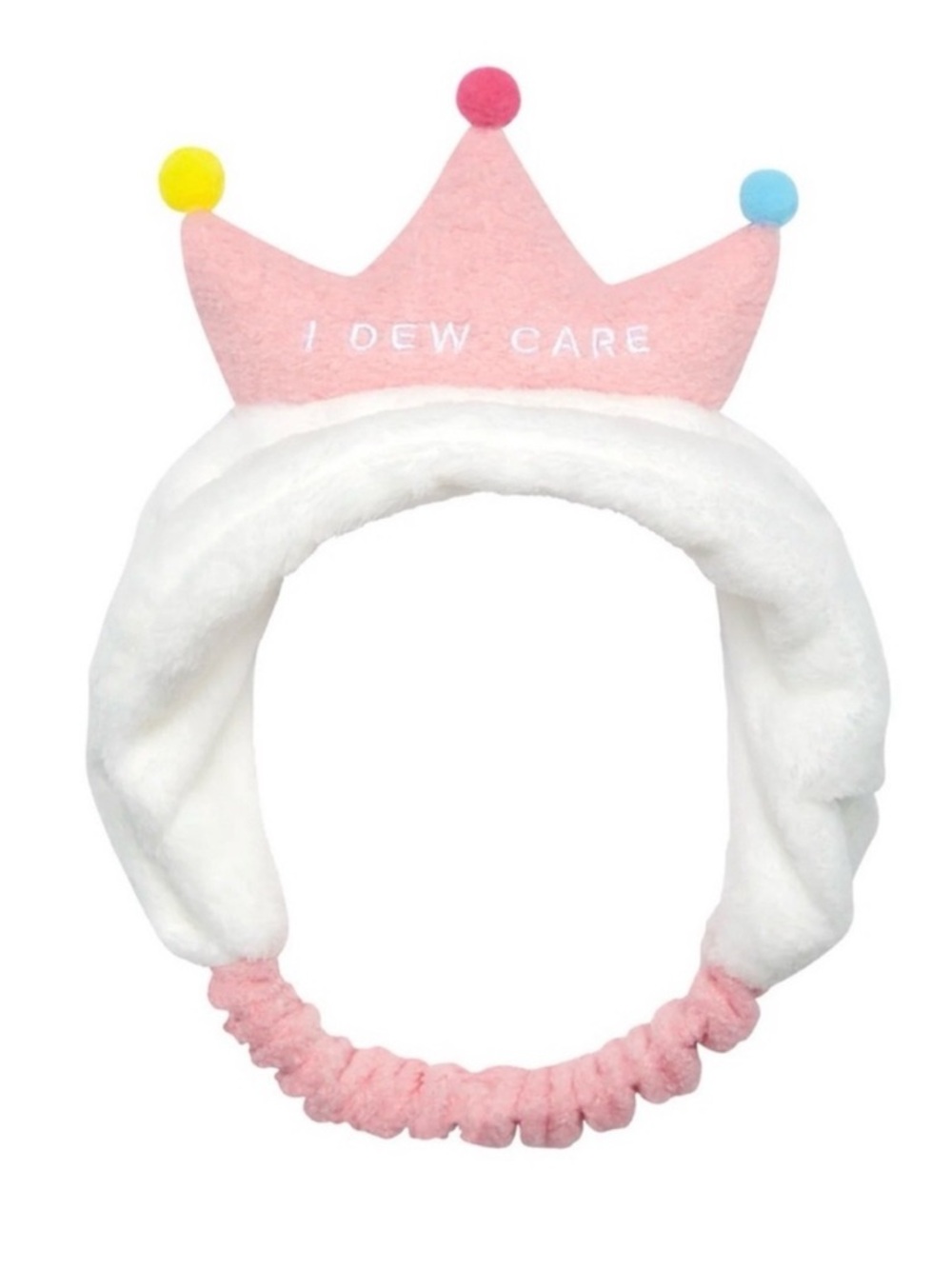 I Dew Care Pink and White Skincare Headband